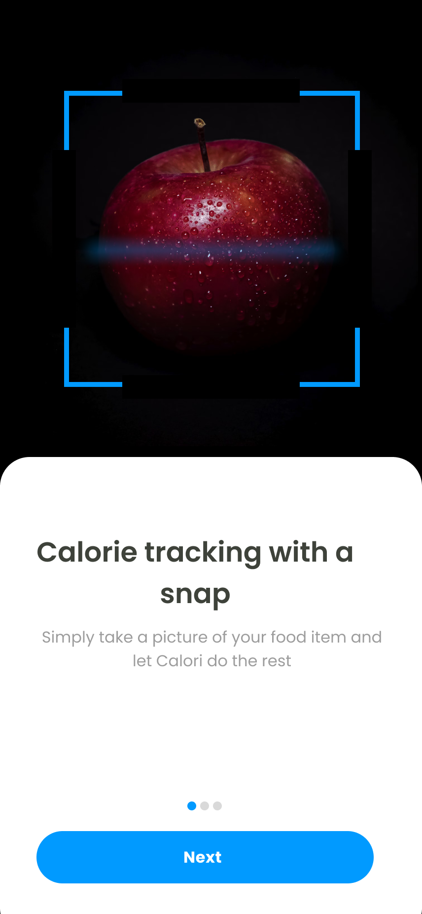 Calori App Onboarding Screens